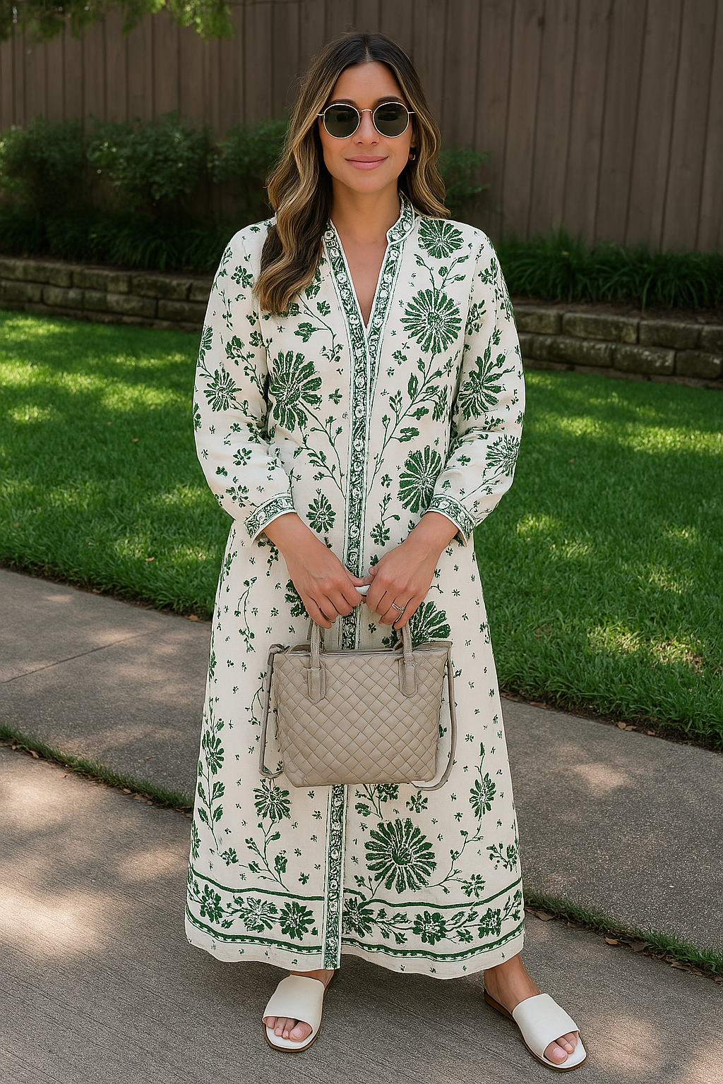 Flerozia Botanical Elegance Maxi Dress